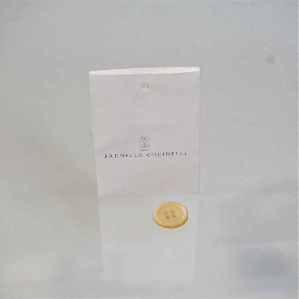 Brunello Cucinelli Replacement Button 4 Hole Beige Luster Button - Picture 7 of 9